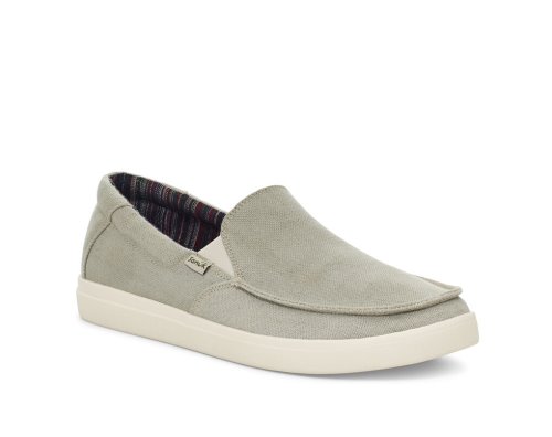 Sanuk Mens Sideline 2 Hemp Slip-on Grey Sneakers | PGSTDM209